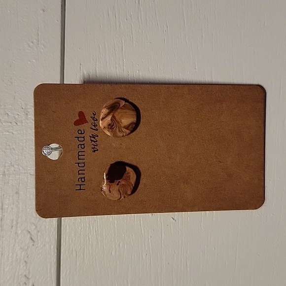 Banana Split "Ugly Sweater" UV Reactive Handmade Earrings - Picture 3 of 4